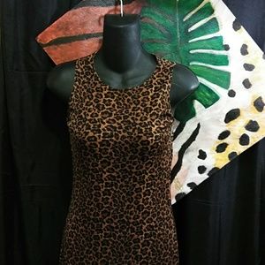 Cheetah Patterned Stretch Dress